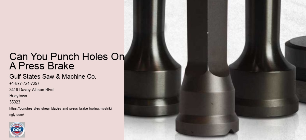 Can You Punch Holes On A Press Brake
