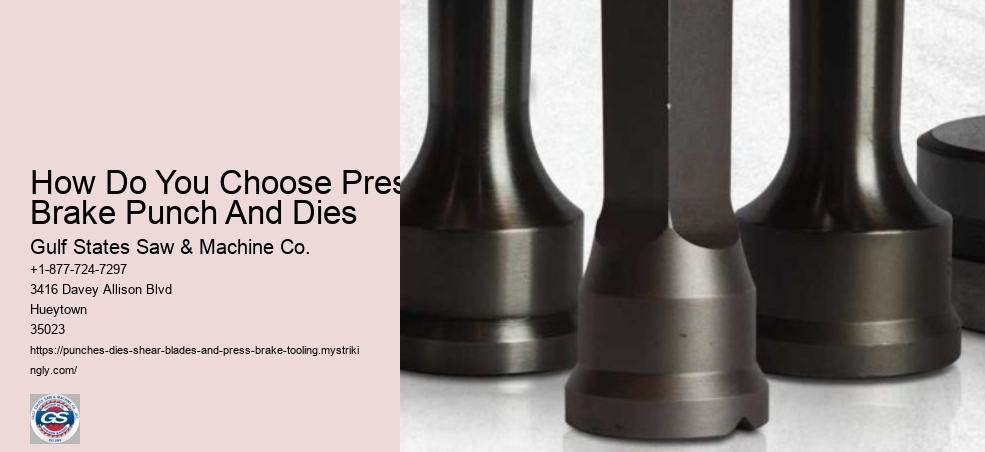 How Do You Choose Press Brake Punch And Dies