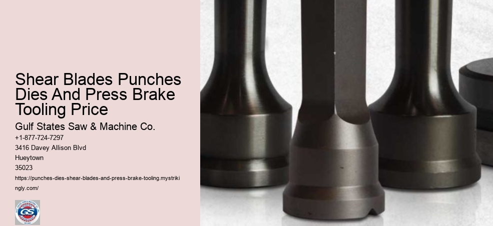 Shear Blades Punches Dies And Press Brake Tooling Price